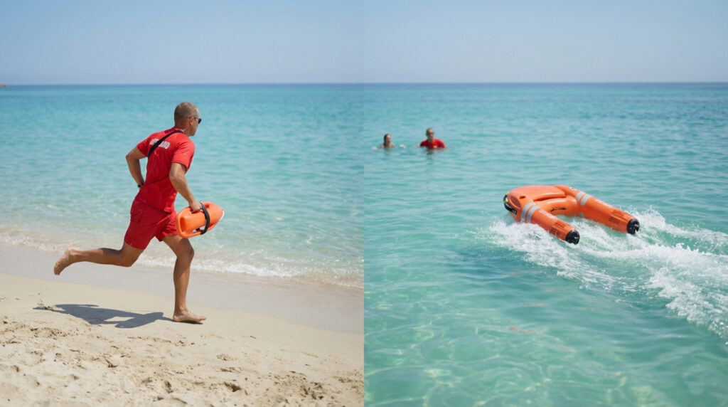 Deployment Time vs Human Response: Real-World Comparisons in Water Rescue