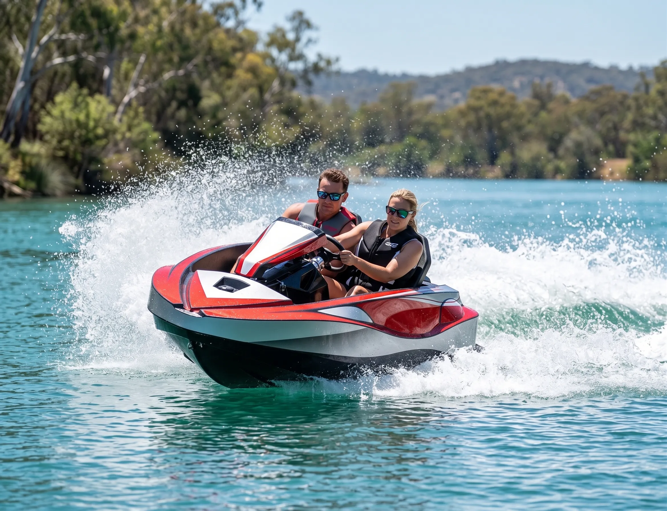 Performance on the Water - 72kW Duo Electric Mini Jet Boat vs High-Powered Jet Ski